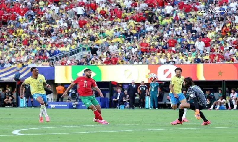 صيباري يضرب شباك البرازيل.. المغرب يتقدم في افتتاح مونديال 2026