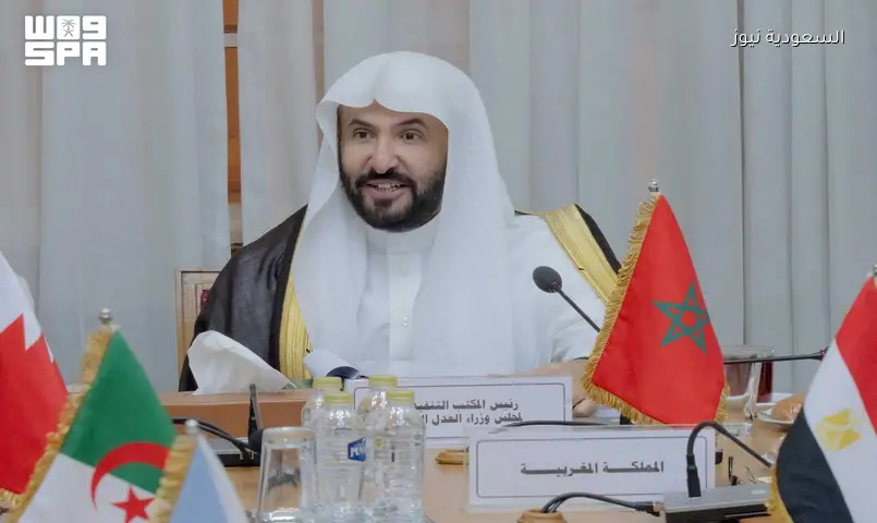 الوزير الصمعاني يترأس اجتماع وزراء العدل العرب ويناقش التعاون مع السودان