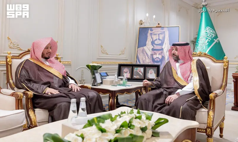الأمير محمد بن عبدالله يستقبل رئيس المحكمة الجزائية بالحدود الشمالية
