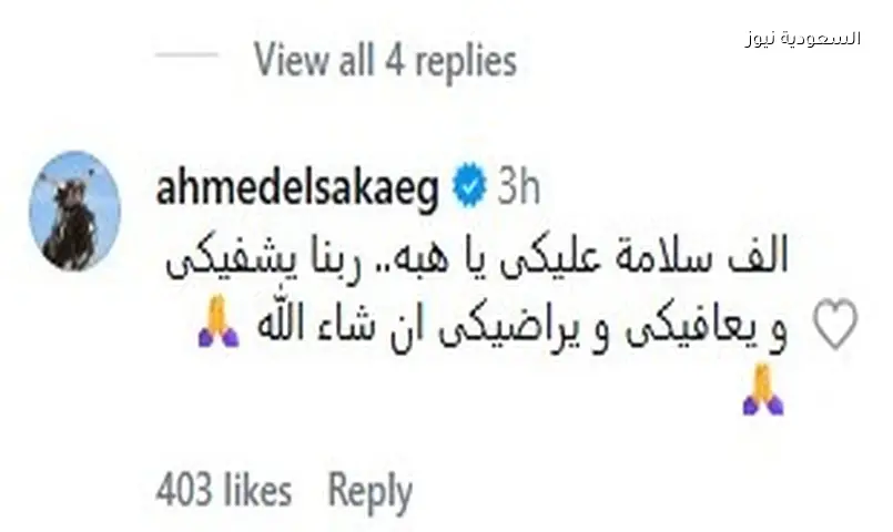 أحمد السقا وأحمد حلمي ومي عمر يتضامنون مع هبة مجدي في محنتها الصحية