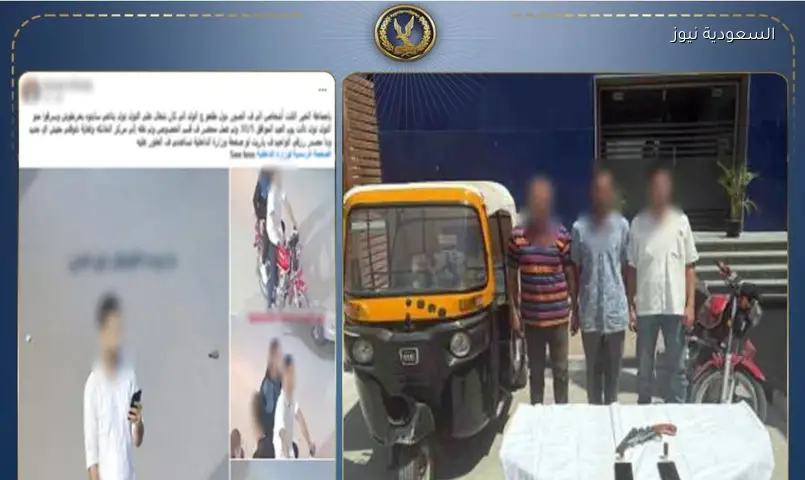 سارقا توك توك بسلاح ناري في القليوبية.. الأمن يضبطهما