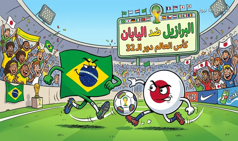 موعد مباراة البرازيل واليابان غدا في الدور الـ 32 كأس العالم 2026 والقنوات الناقلة والتشكيلة
