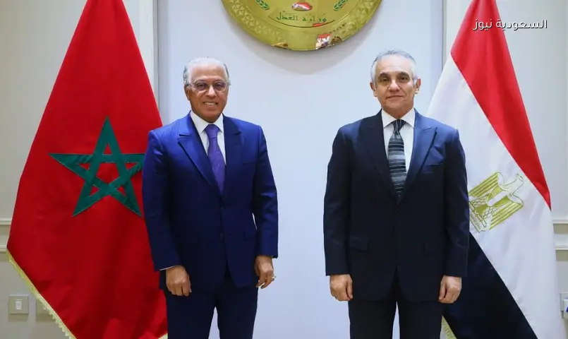 وزير العدل المصري والسفير المغربي يتفقان على تطوير التعاون القضائي