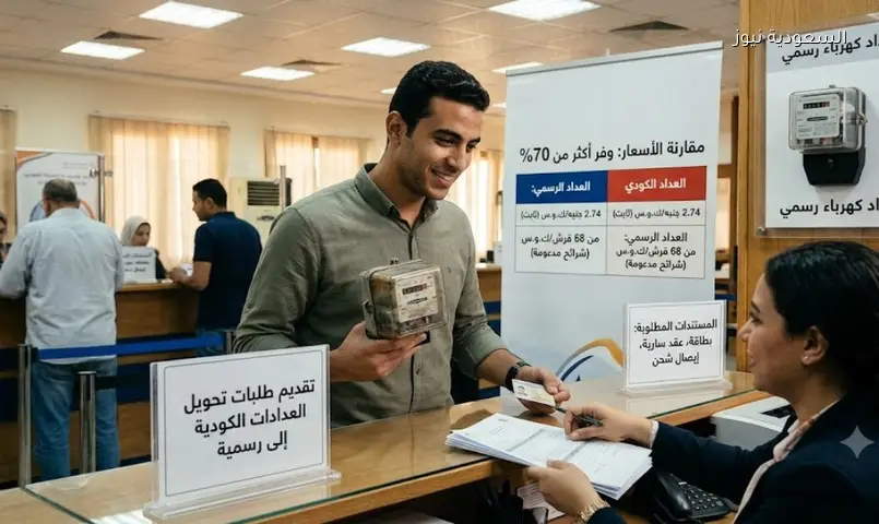 وفر 70% من فاتورتك: كيف تحول العداد الكودي إلى عداد كهرباء رسمي