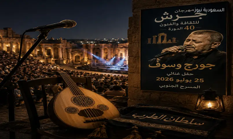 جورج وسوف يتصدر نجوم جرش 2026: موعد حفله والأسماء الكبيرة المشاركة