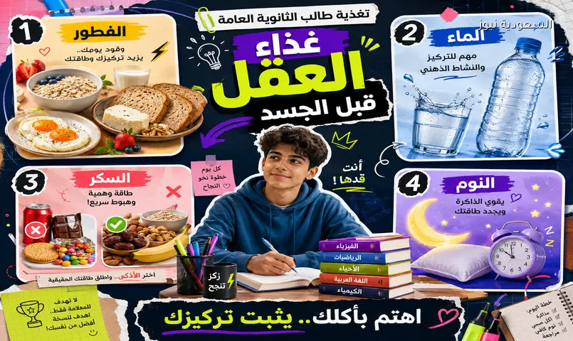 طلاب الثانوية: الإفطار والماء والنوم.. 3 أسرار لتركيز أعلى بالامتحانات