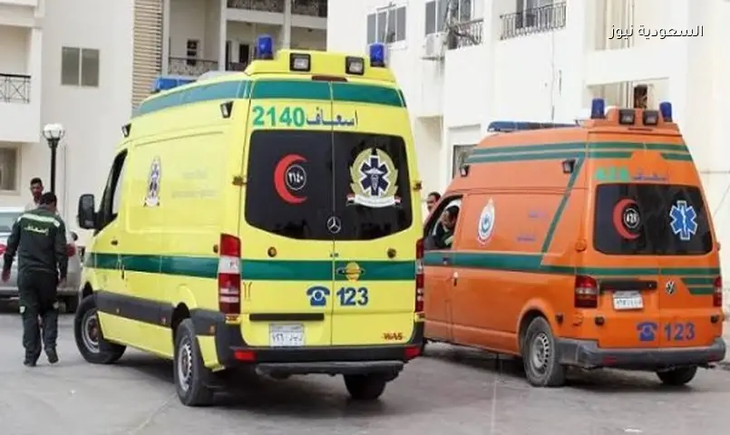 مصرع عامل وإصابة 3 بانقلاب سيارة في المنيا بسبب انفجار إطار