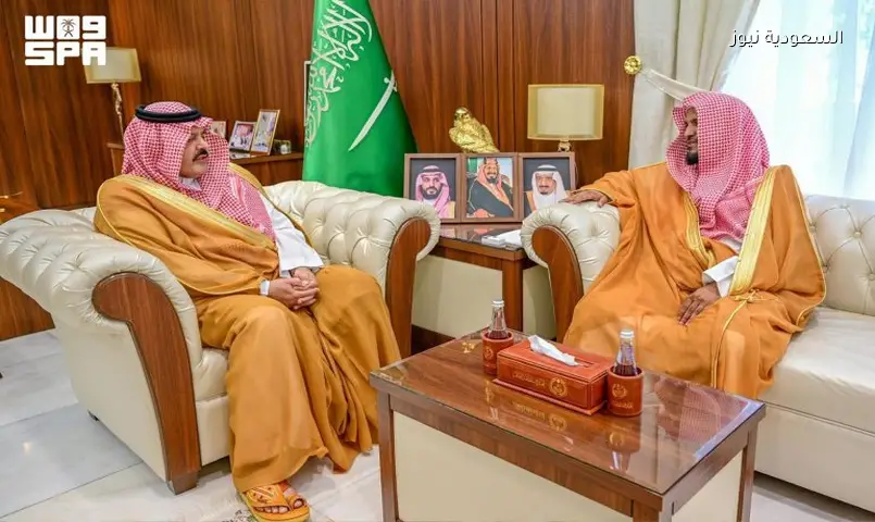 أمير حائل يستقبل رئيس النيابة الجديد الشيخ محمد النصار