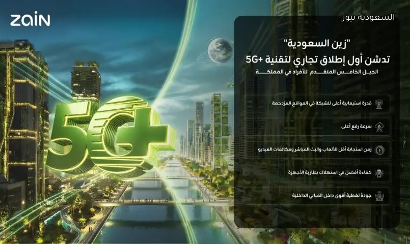 زين السعودية تطلق 5G+ المتطور للأفراد: أول شركة توفر الجيل الخامس المتقدم في المملكة