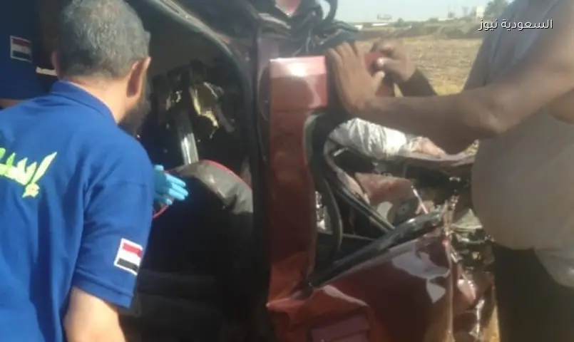أسيوط: مصرع شخصين وإصابة اثنين بحادث انقلاب سيارة في بني عدي