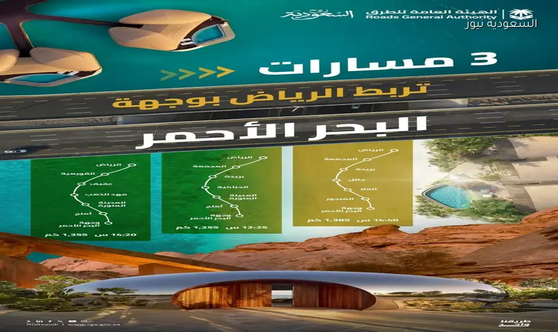 3 مسارات برية تربط الرياض بوجهة البحر الأحمر: دليلك للرحلة