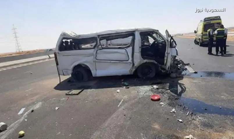 إصابة 9 أشخاص في انقلاب ميكروباص بالعياط
