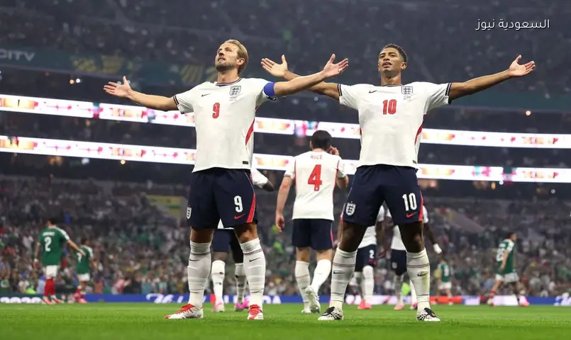 إنجلترا تتقدم 2-1 على المكسيك بثنائية بيلينجهام في الشوط الأول