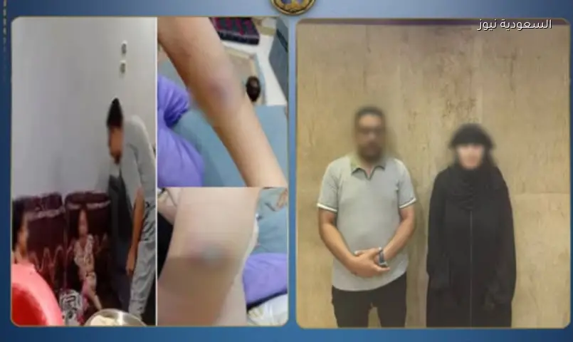 حلوان: القبض على والدين اعتديا على طفليهما بالضرب والحروق