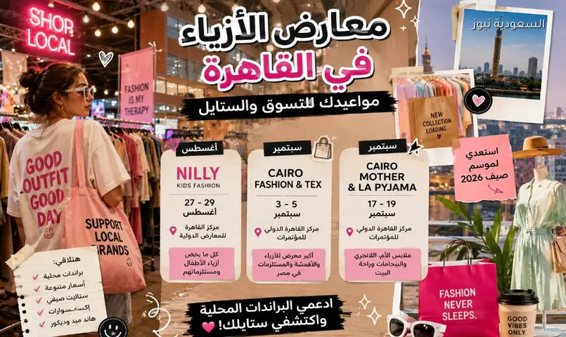 دليلك لمعارض الأزياء في القاهرة: من أزياء الأطفال إلى الملابس المنزلية