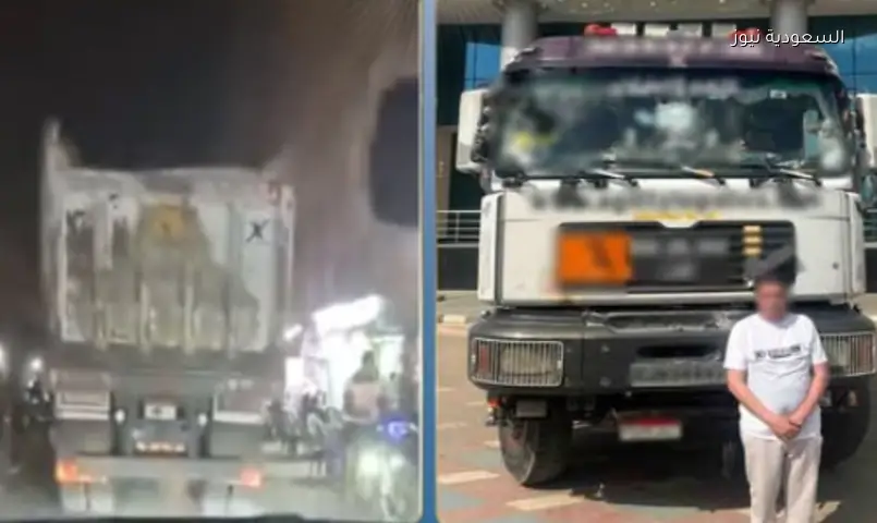 ضبط سائق طمس لوحات شاحنته لتفادي المخالفات بالجيزة