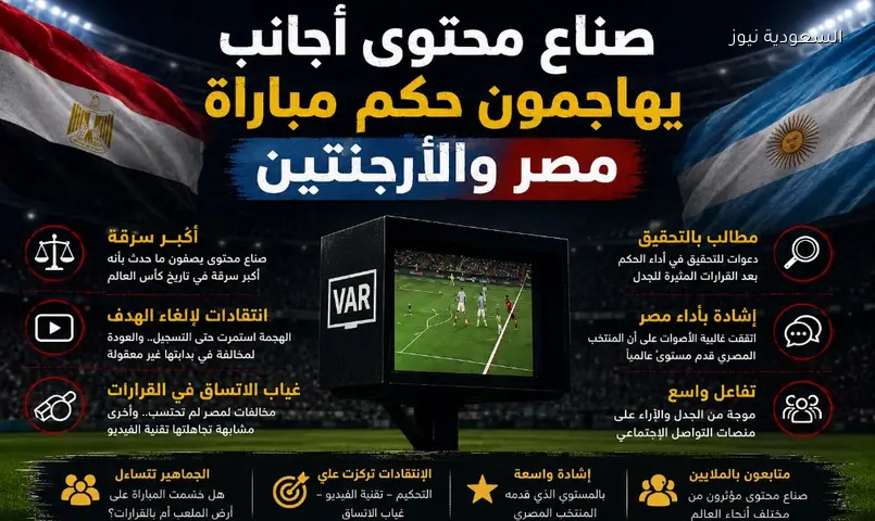 غضب عالمي يشتعل: إلغاء هدف مصر أمام الأرجنتين “أكبر سرقة”