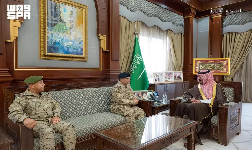 أمير المدينة المنورة يستقبل اللواء خالد الجهني قائدًا للمنطقة