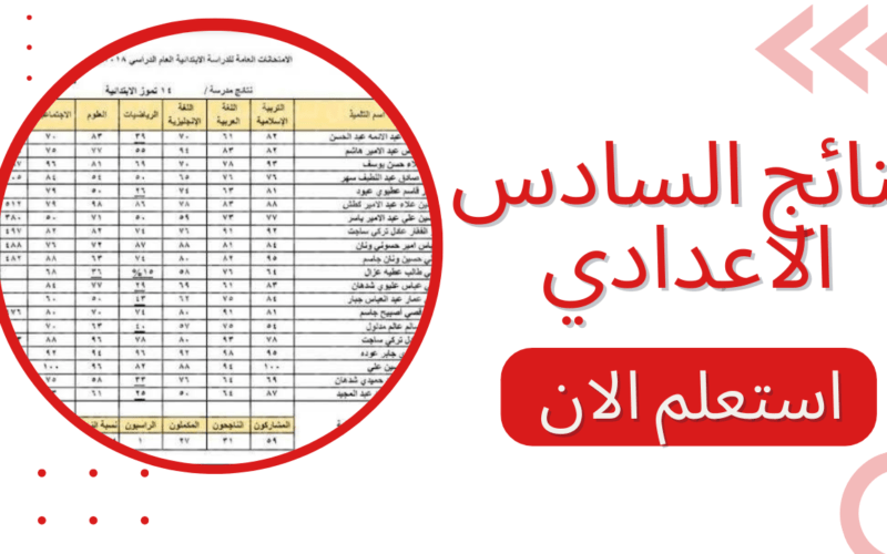 استخراج نتائج السادس الاعدادي الدور الثاني 2023 العراق pdf بالرقم الامتحاني عبر موقع نتائجنا
