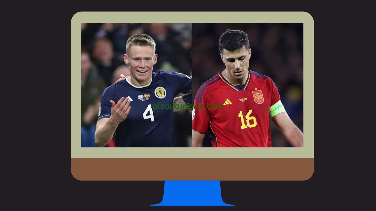 مباراة إسبانيا وإسكتلندا