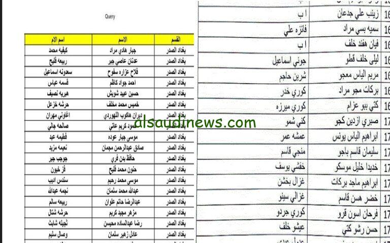 أسماء المشمولين بالرعاية الإجتماعية في العراق الوجبة السادسة من خلال موقع وزارة الشؤون الإجتماعية