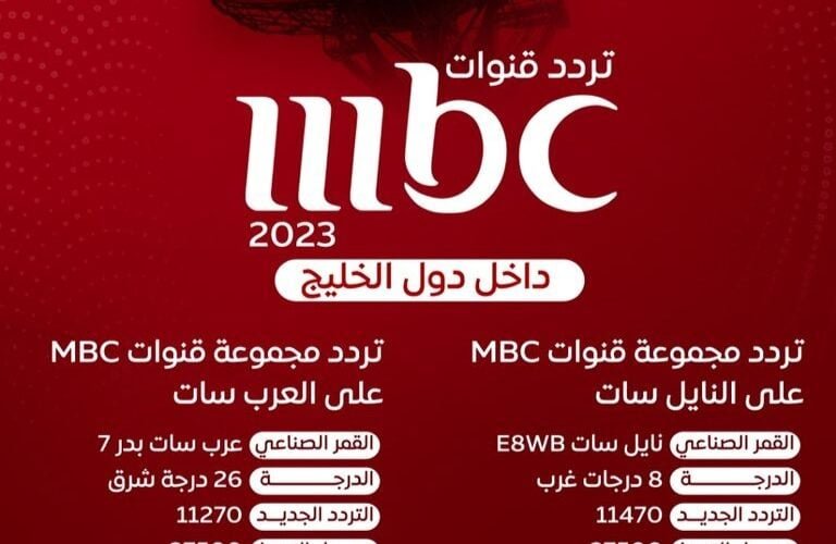 هنتفرج بجودة عالية : تردد قنوات ام بي سي MBC مصر الجديد علي النايل وعرب سات