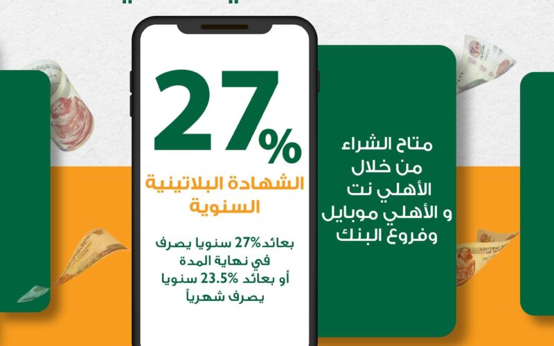 يصل إلى 27%.. شهادات البنك الأهلي المصري بأعلى عائد في التاريخ بعد قرار البنك المركزي
