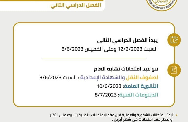 إعرف قبل أي حد.. موعد بداية الترم الثاني 2024 في مصر وخريطة العام الدراسي 2023-2024