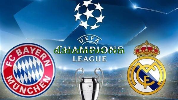 موعد مباراة ريال مدريد وبايرن ميونخ فى نصف نهائى دورى ابطال اوروبا