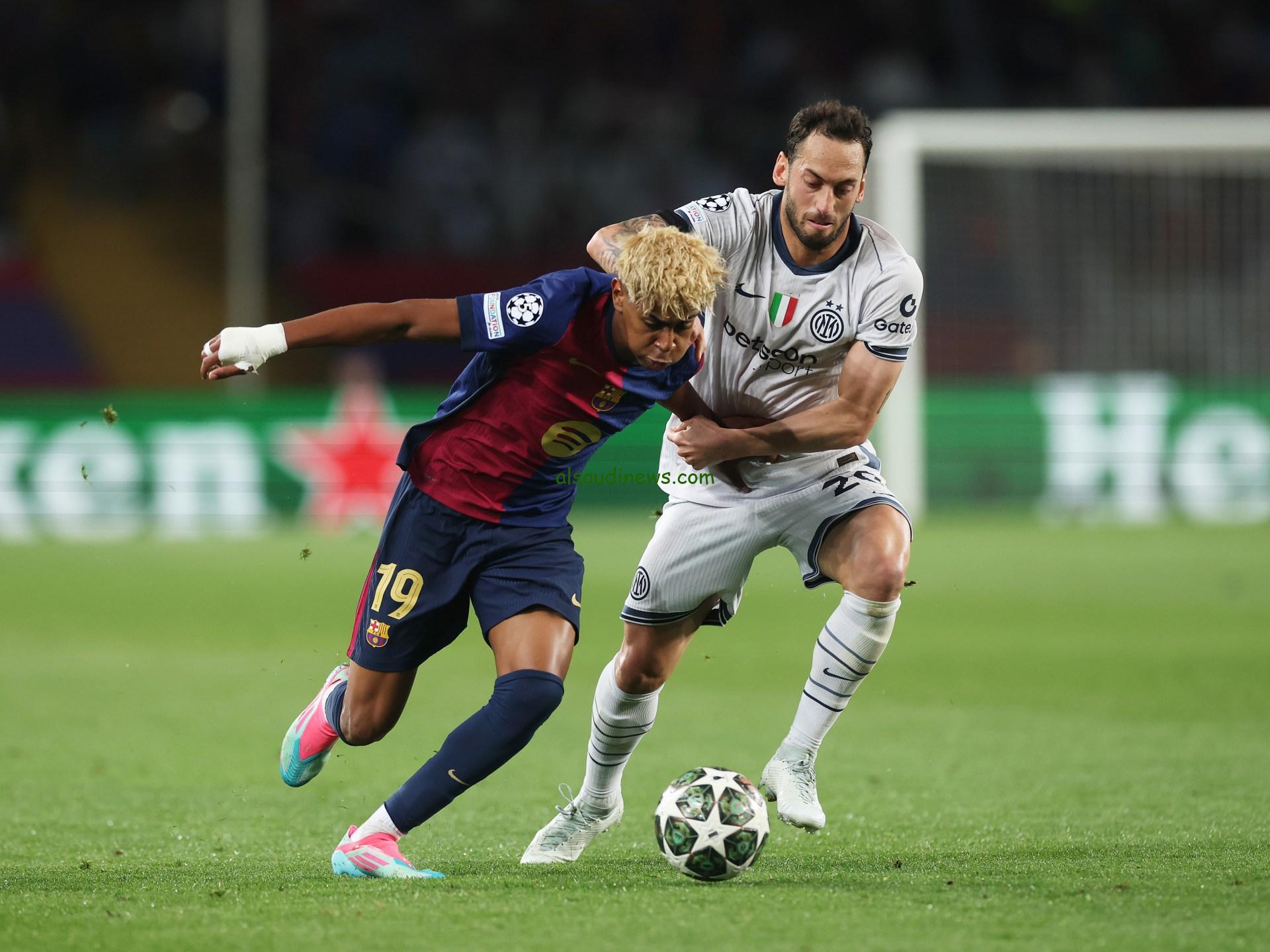 مباراة برشلونة وإنتر ميلان في نصف نهائي دوري الأبطال وتفاصيل القنوات الناقلة