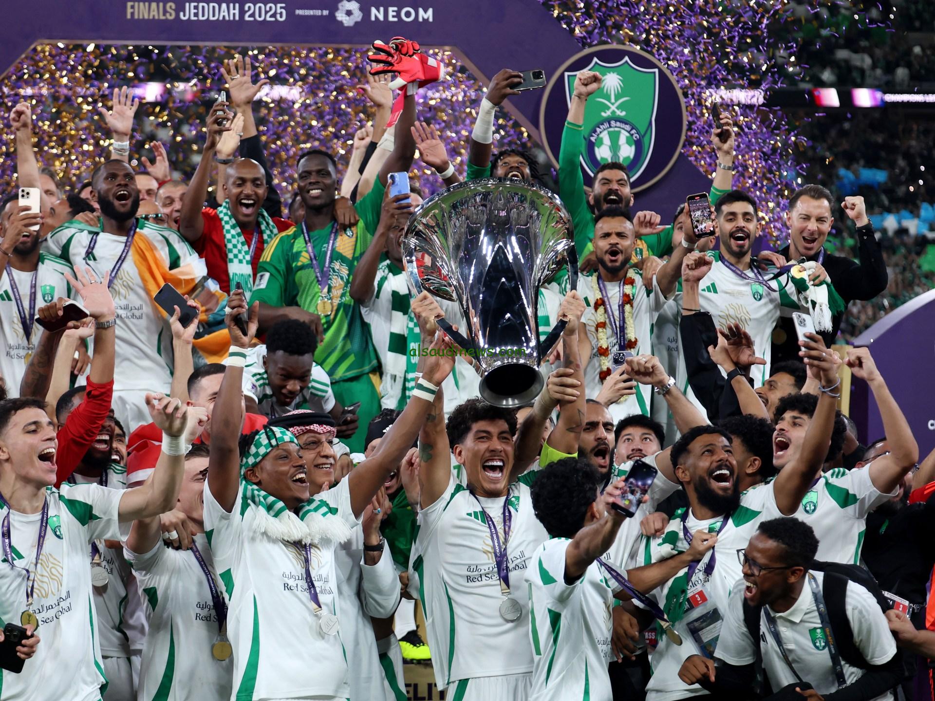 الأهلي السعودي يتوج بلقب أبطال آسيا لأول مرة في تاريخه