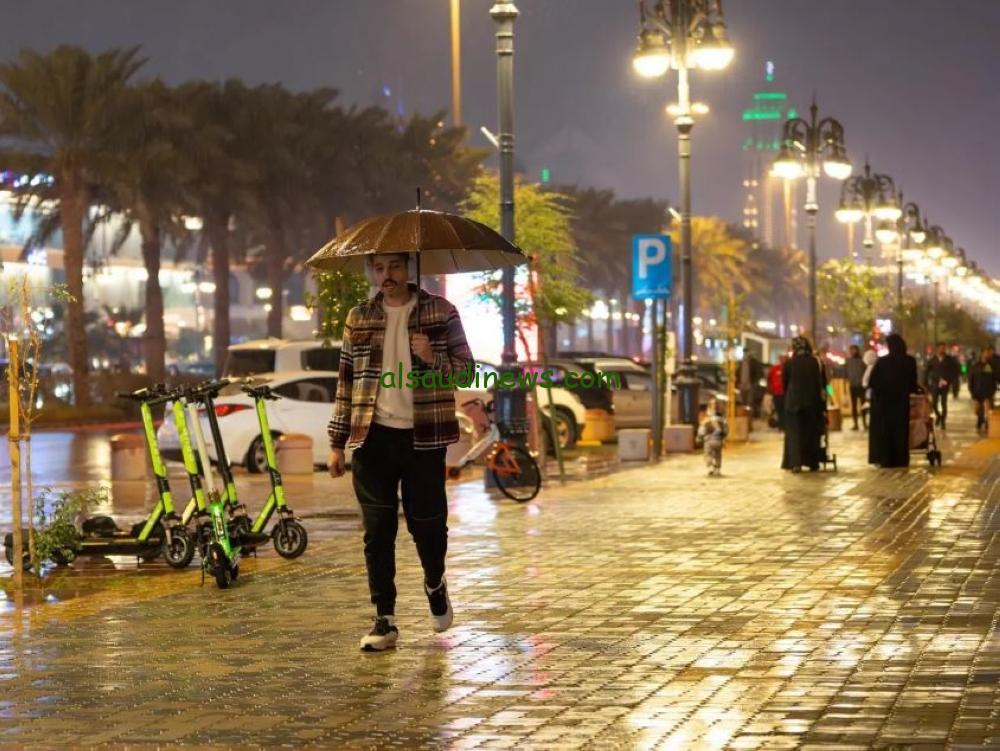 توقعات هطول أمطار متوسطة في أجزاء من منطقة الرياض