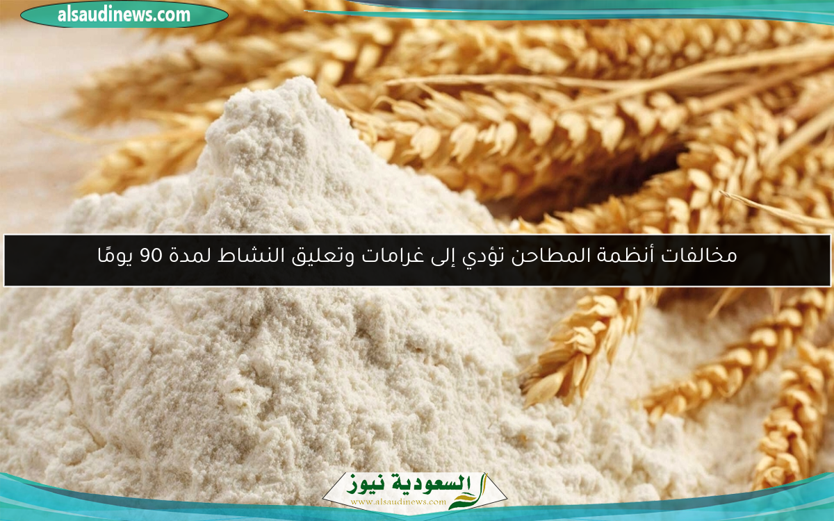 مخالفات أنظمة المطاحن تؤدي إلى غرامات وتعليق النشاط لمدة 90 يومًا