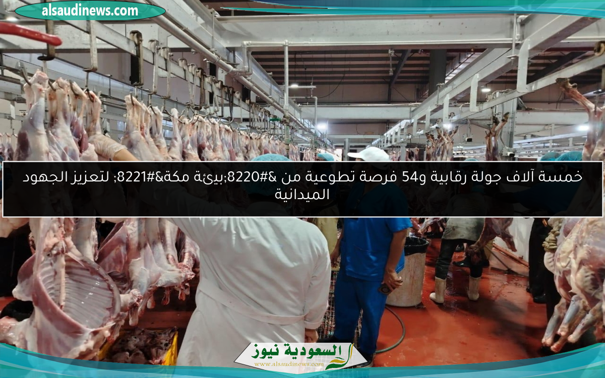 خمسة آلاف جولة رقابية و54 فرصة تطوعية من “بيئة مكة” لتعزيز الجهود الميدانية