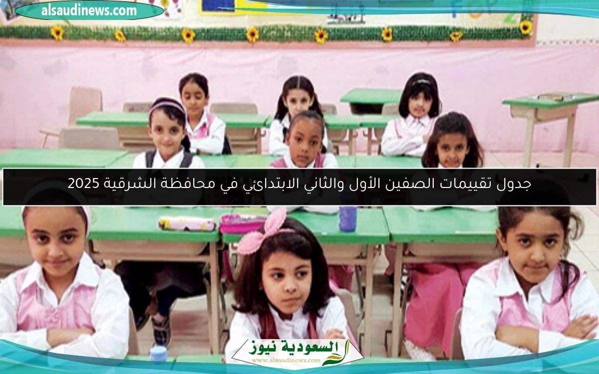 جدول تقييم الطلاب للصفين الأول والثاني الابتدائي في محافظة المنيا