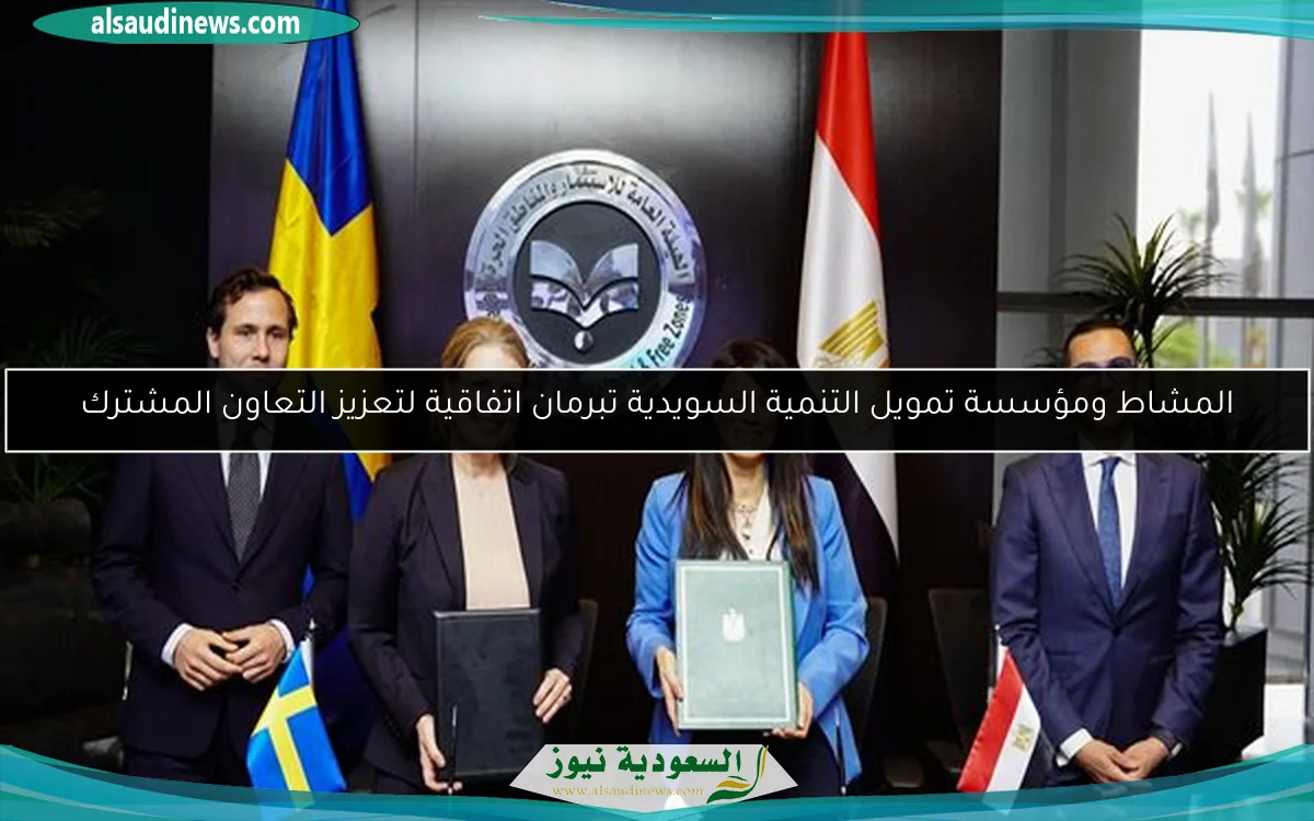 المشاط ومؤسسة تمويل التنمية السويدية تبرمان اتفاقية لتعزيز التعاون المشترك