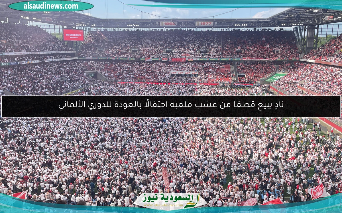 نادٍ يبيع قطعًا من عشب ملعبه احتفالًا بالعودة للدوري الألماني