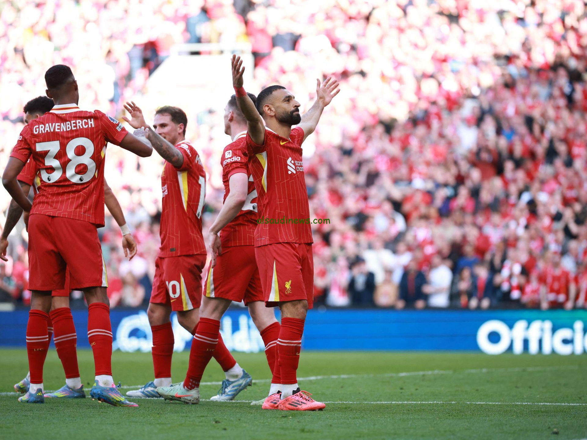 جماهير ليفربول تحتفل بلقب البريميرليغ وتسبب زلازل