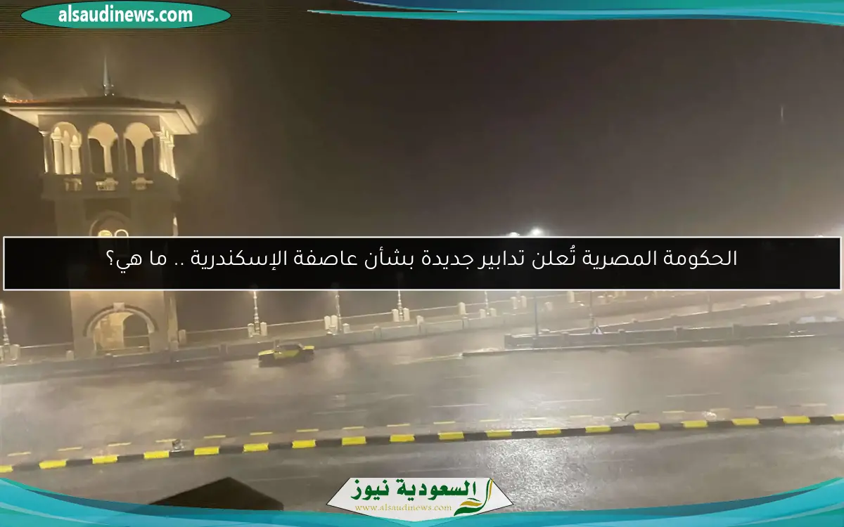 الحكومة المصرية تُعلن تدابير جديدة بشأن عاصفة الإسكندرية .. ما هي؟