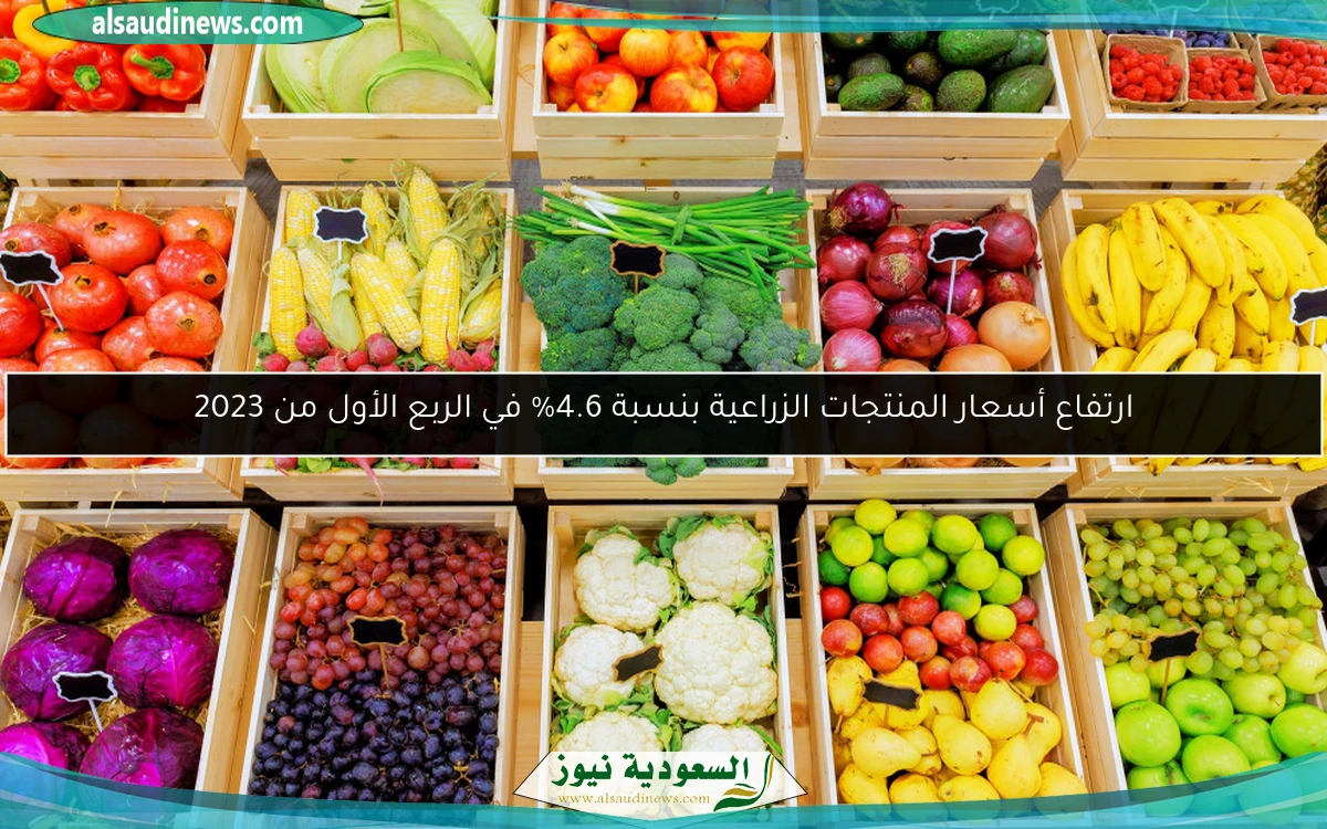 ارتفاع أسعار المنتجات الزراعية بنسبة 4.6% في الربع الأول من 2023