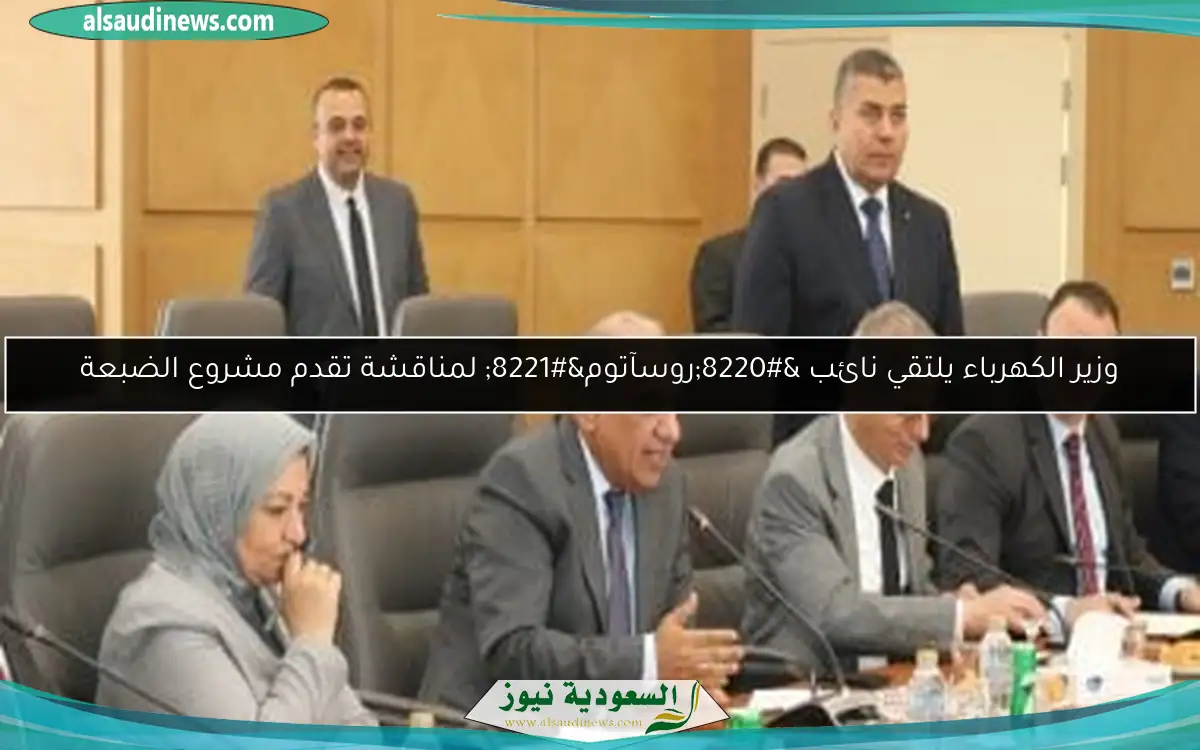 وزير الكهرباء يلتقي نائب “روسآتوم” لمناقشة تقدم مشروع الضبعة