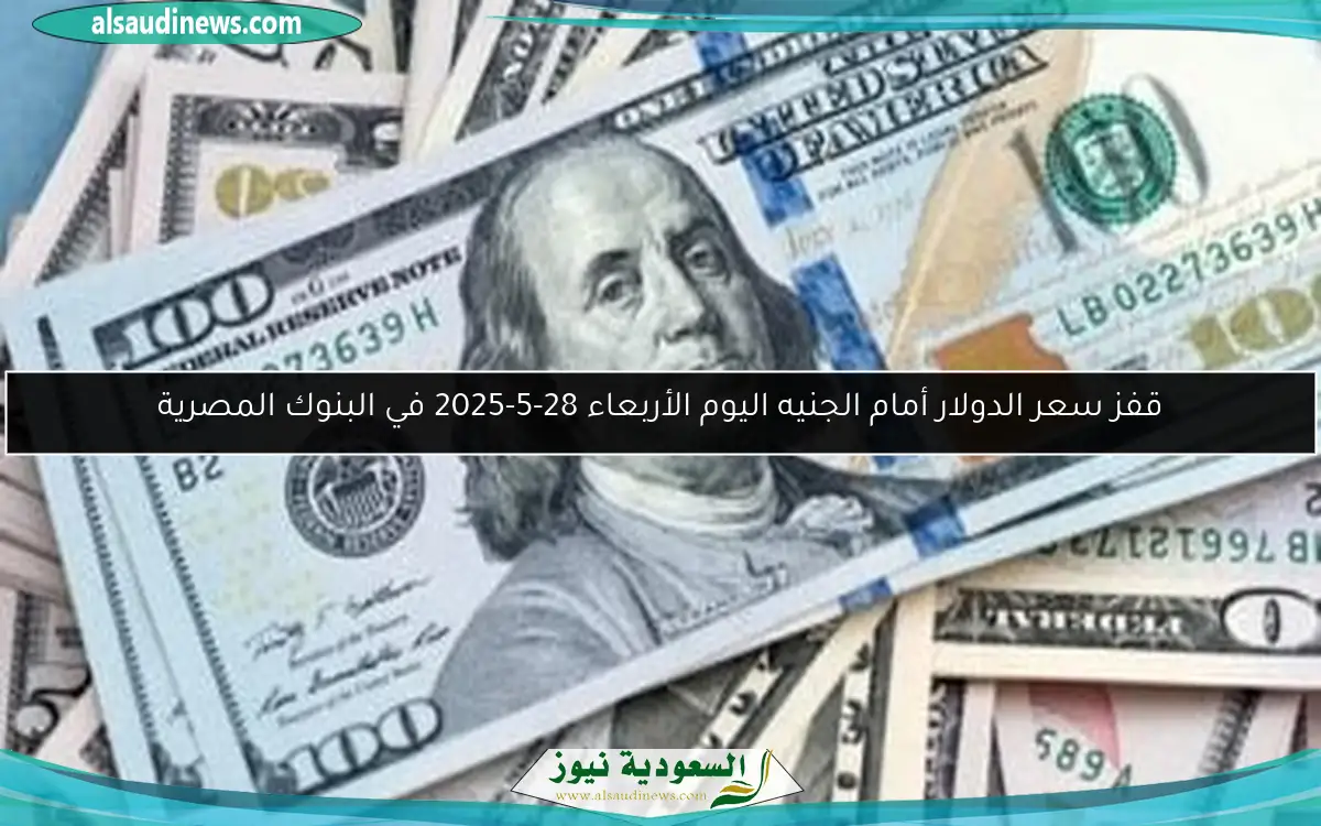 قفز سعر الدولار أمام الجنيه اليوم الأربعاء 28-5-2025 في البنوك المصرية