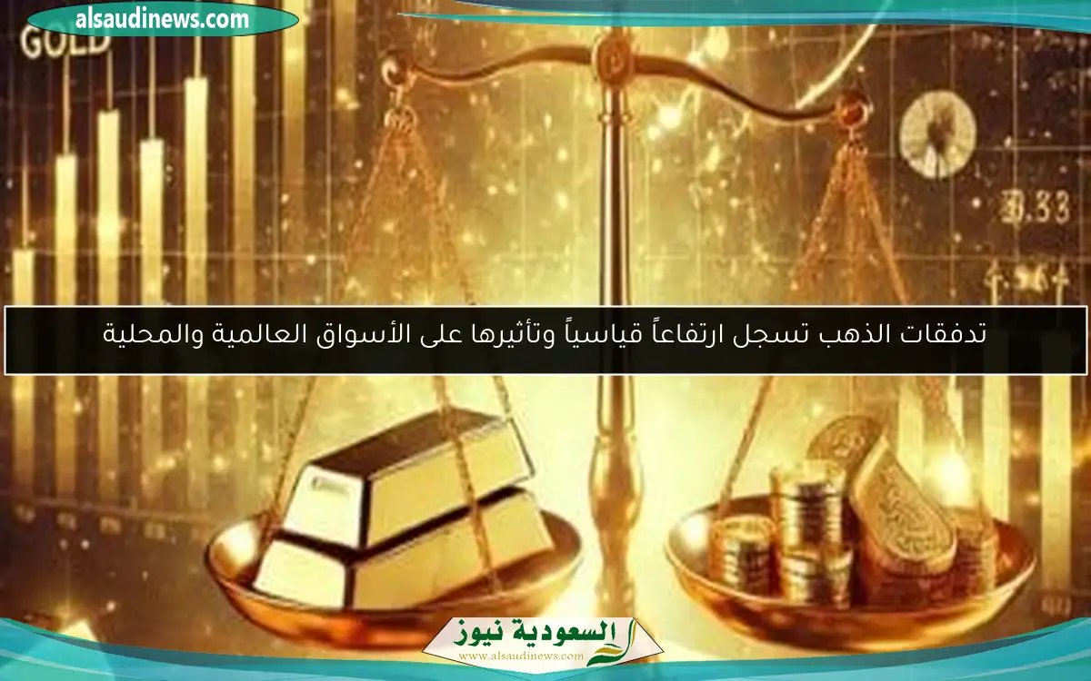 تدفقات الذهب تسجل ارتفاعاً قياسياً وتأثيرها على الأسواق العالمية والمحلية