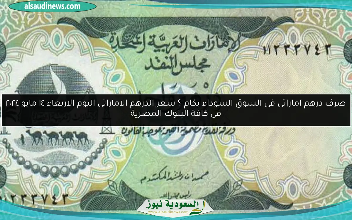صرف درهم اماراتى فى السوق السوداء بكام ؟ سعر الدرهم الاماراتى اليوم الاربعاء ١٤ مايو ٢٠٢٤ فى كافة البنوك المصرية