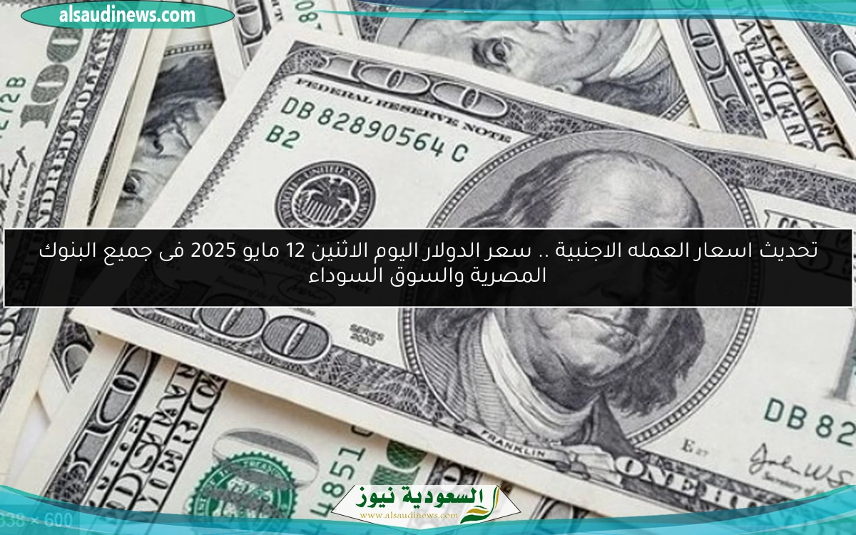 تحديث اسعار العمله الاجنبية .. سعر الدولار اليوم الاثنين 12 مايو 2025 فى جميع البنوك المصرية والسوق السوداء
