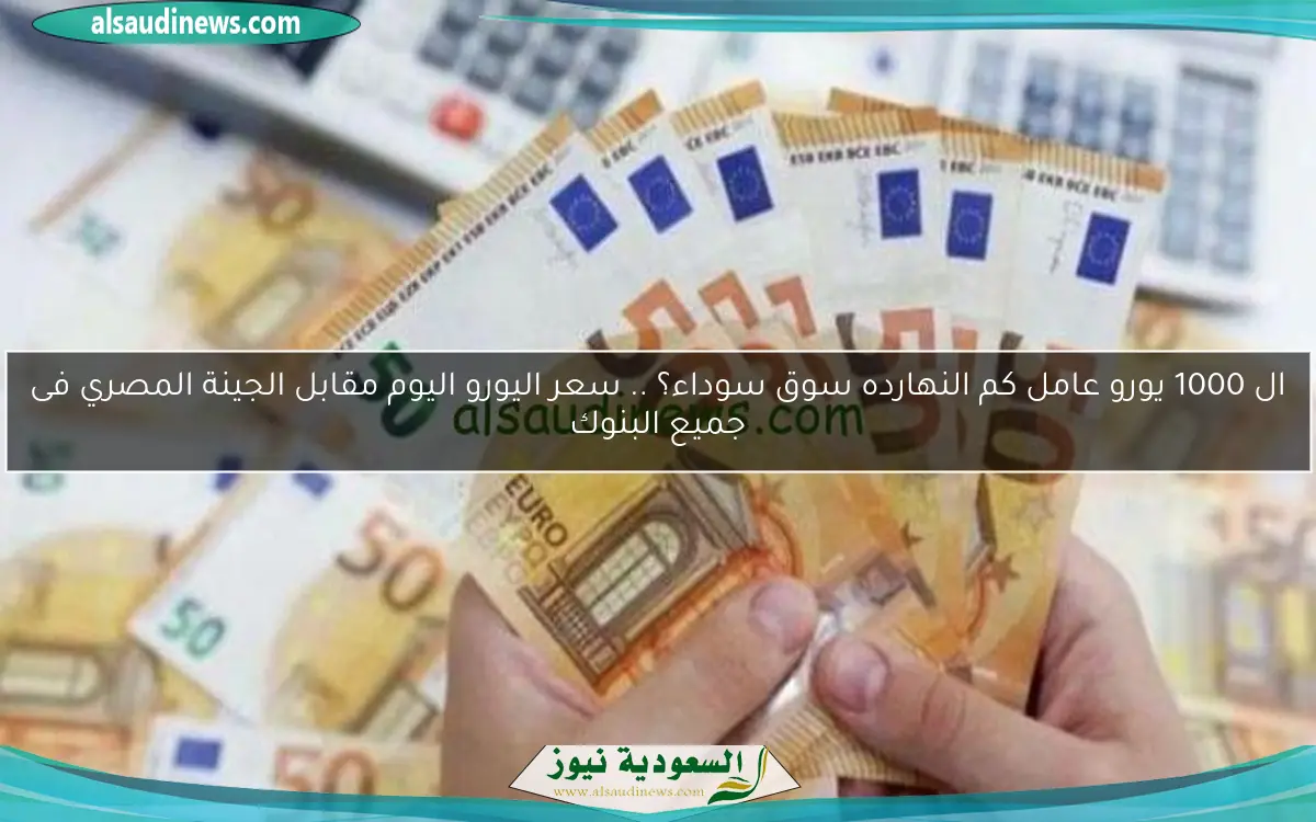 ال 1000 يورو عامل كم النهارده سوق سوداء؟ .. سعر اليورو اليوم مقابل الجينة المصري فى جميع البنوك