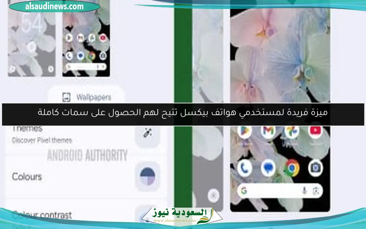 ميزة فريدة لمستخدمي هواتف بيكسل تتيح لهم الحصول على سمات كاملة
