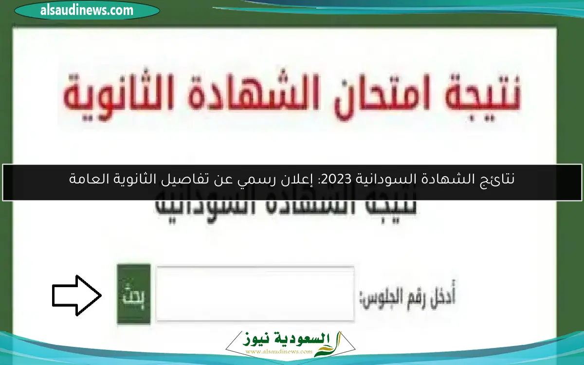 نتائج الشهادة السودانية 2023: إعلان رسمي عن تفاصيل الثانوية العامة