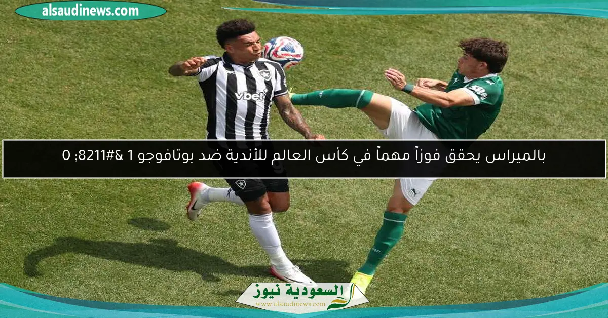 بالميراس يحقق فوزاً مهماً في كأس العالم للأندية ضد بوتافوجو 1 – 0