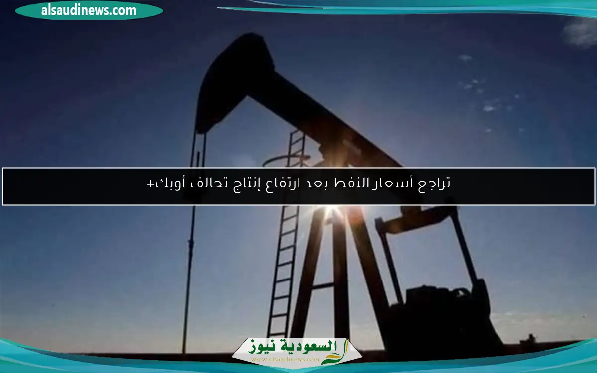 تراجع أسعار النفط بعد ارتفاع إنتاج تحالف أوبك+